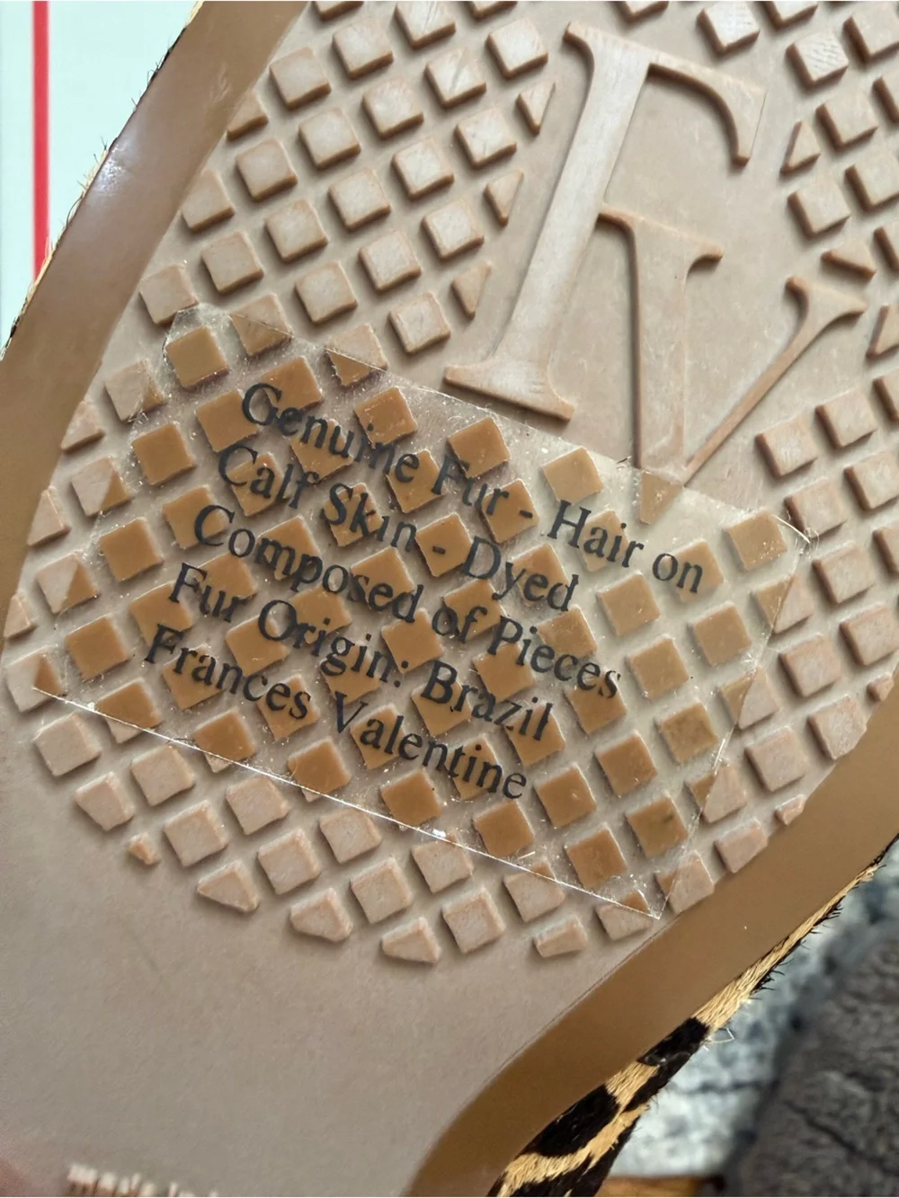 Frances Valentine Leopard Calf Hair Ballet Flats